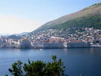 Sea side view of Dubrovnik