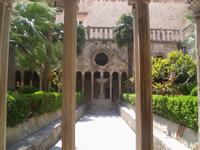 Cloister of the Friars Minor monastery in Dubrovnik