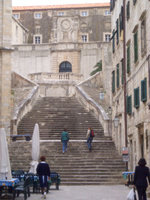 Staircase of the Jesuit complex in Dubrovnik